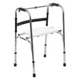 thumbnail image 2 of BIWEIBO Senior Walker, Height Adjustable Stair Walkers, Standard Walker with Detachable Seat Support to 330lbs, Lightweight Folding Stainless Steel Adult Walker, 2 of 12