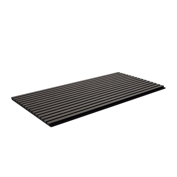 Black Oak Wood Slat Acoustic Panel 23.6"x47.2" - Sound Absorbing Wall Decor for Home & Office
