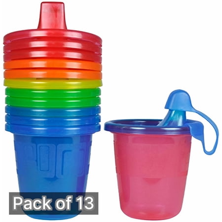 The First Years Take & Toss Spill-Proof 7 oz Cups, 6-Count Per Pack (Colors May Vary) (Pack of 13)