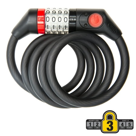 Bell WATCHDOG 650 Lighted 5' x 12mm Cable Bicycle Lock, (Best Light Bike Lock)