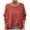 Orange, variant on Women's Long Sleeve Pullover Tops Oversized Drop Shoulder Crew Neck Basic Tee Shirts Casual Solid Baggy Blouses