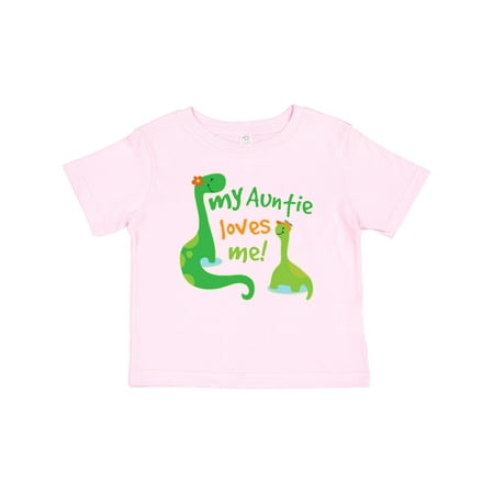 

Inktastic My Auntie Loves Me Dinosaur Gift Baby Boy T-Shirt