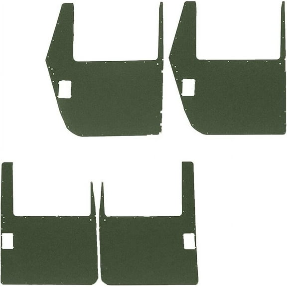 Hard X-door Skins, Set Of 4 - Green, fits Military Humvee