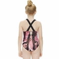 thumbnail image 4 of Kamado Nezuko Swimwear Kids' One-Piece Swimsuit Quick-Dry Cute Printed Girls' Swimwear Bathing Suit for Beach & Pool 11-13Y(160cm), 4 of 8