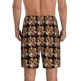 thumbnail image 5 of Cauagu Wild West Cowboy Skull Print Pajama Bottoms for Men Sleep Pajama Shorts Elastic Waistband Sleep Pajama Short Men's PJ Shorts -Medium, 5 of 6