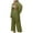Green, variant on Fgnfyis Women's Cotton Linen Suit Cardigan Long Sleeve Top Pocket Wide Leg Pants Suit Pants Sets Beige S