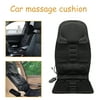 Car Massage Cushion Electric Heating Back Waist Hips Massager Heat Chair Mat for Home & Office Black(8 Mode 3 Intensity)