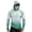 Green, variant on Performance Fishing Compression Hoodie for Men Sunscreen Integrated Face Mask Long Sleeve Breathable Gradient Color Rash Guard for Swimming Sailing Boating