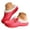 a-Watermelon Red, variant on Winter Fleece Lined Clogs for Women Closed Toe Winter Waterproof Slippers Comfortable Slide Shoes with Arch Support Size 6.5