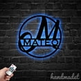 thumbnail image 2 of Handmadetneonsign Last Name Metal Wall Art Light, Text Metal Sign Wall Decor, Words Metal Decor 49876, 2 of 5