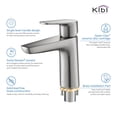 thumbnail image 3 of Kibi Harmony Single Handle Bathroom Vanity Sink Faucet with Pop Up Drain, 3 of 3