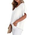 thumbnail image 4 of SIEANE Women's Tops Summer Loose Fit V-Neck Lightweight Blouse, S-XXL, 4 of 5