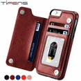 thumbnail image 2 of Funda de cuero tipo billetera de lujo para iPhone 14 13 12 Mini Flip 11 Pro XR XS Max X 6 6s 7 8 Plus 5 5s SE 2020 2022 funda con ranuras para tarjetas Tan Jianjun unisex, 2 of 2