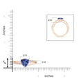 thumbnail image 4 of ANGARA Natural Split Shank Trillion 1.2 ct Tanzanite Engagement Ring in 14K Rose Gold for Women (Size-7mm) | December Birthstone, Anniversary, Jewelry Gift for Women | Natural Tanzanite Ring, 4 of 8