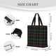 thumbnail image 3 of Easygdp Buffalo Plaid Dark Green Bolsa Tote para Mujer, Bolso de Hombro para Trabajo, Playa, Viajes, Compras y Supermercado, 3 of 7