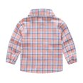 thumbnail image 6 of KYAIGUO 1-6Y Baby Toddler Boys Spring Plaid Shirt Casual Long Sleeve Cotton Shirts Button down Lapel Woven Dress Shirt, 6 of 8