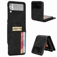 thumbnail image 1 of Allytech Case for Samsung Galaxy Z Flip 4 5G Luxury PU Leather Wallet Protective Phone Case with Card Slots Pocket Cover, Black, 1 of 4
