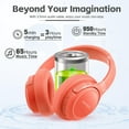 thumbnail image 5 of Bluetooth Headphones Over Ear,BERIBES 65H Playtime and 6 EQ Music Modes Wireless Headset with Microphone,HiFi Stereo Foldable Lightweight, Deep Bass for Home Office Outdoors Etc(Orange Red), 5 of 14
