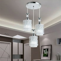 Modern Chandelier 3-Head Ceiling Hanging Light Pendant Lamp Fixture Iron for Dining Room, Living Room