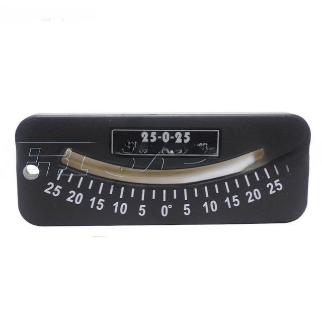 HUOTO Portable Angle Gauge with 25-0-25 & 45-0-45° Measurement Ranges – Durable Tilt Meter for Maritime Navigation, Aviation, and Engineering Use – Compact, User-Friendly Design for Accurate Vessel &