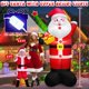 thumbnail image 2 of Decoraciones navideñas inflables, Papá Noel gigante de 8 pies con luces LED, 2 of 9