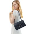 thumbnail image 2 of Bandolera DEEPMEOW con cadena de piel para mujer, color negro, 2 of 5