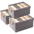 thumbnail image 1 of Caja de almacenamiento plegable con estructura de acero, con tapa abatible, ideal para organizar zapatos, ropa y artículos diversos., 1 of 4