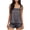 Gray, variant on Womens Silk Pajama Set Bow Tie Knot Tank Top Satin Pjs Sets for Bridal Party 2 Piece Cami Shorts Sleepwear Black M(M)