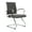 Charcoal, variant on LeisureMod Office Chair Upholstered Leather Computer Chair with Stainless Steel Frame Benmar Series in Black