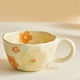 thumbnail image 2 of Elegant Floral Ceramic Mug Coffee Cup with Flower Decorations, 250ml Spring Drinkware for Home Decor,A, 2 of 5