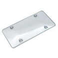 thumbnail image 1 of Transparent License Plate Cover Frame for All Weather Conditions Fits Any Standard Vehicle Registration Shatterproof Polycarbonate Universal Front Rear Installation Novelty Design, 1 of 3