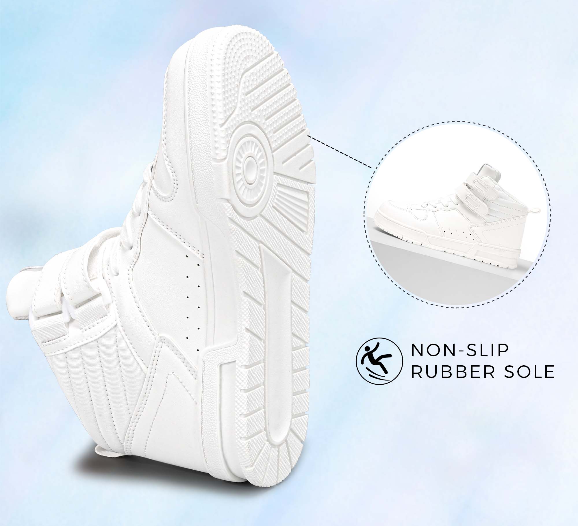 Lucky Step Women's High-Top Hook and Loop Sneakers photo 4