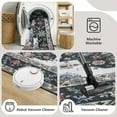 thumbnail image 6 of Wondo 5x8 Black Area Rug - Machine Washable Non-Slip Rubber Backing, Low Pile Vintage Carpet for Living Room Bedroom Kitchen Dining Office, 6 of 9