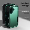 thumbnail image 6 of for iPhone 16 Case, [Shockproof] Military Grade Proof Protection [Dropproof] Rugged Protective Heavy Duty Phone Case Cover for iPhone 16 (Green), 6 of 14