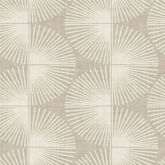 Nicole Miller Fluted Geo Twine Peel & Stick Wallpaper
