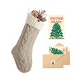thumbnail image 1 of wonima02 Christmas Stockings with Initials, 18" Large Embroidered Monogram Knit Family Christmas Stocking, Letter Stocking, 1 of 1