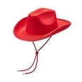 thumbnail image 2 of KelaJuan Women Men Cowboy Hat Classic Roll Up Brim Fedora Cowgirl Hat Western Cowboy Hat Stage Performance Hat, 2 of 6