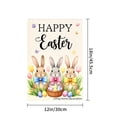 thumbnail image 4 of Happy Easter Bunnies With Eggs And Flowers Garden Flag For Home Outdoor Garden Yard Decor 12x18 Inch, 4 of 5