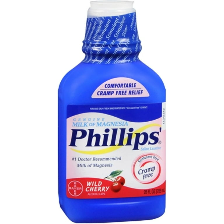 Philips Bayer Phillips Lait de Magnésie Liquide, cerise 26 oz (paquet de 1)