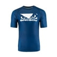 thumbnail image 1 of Bad Boy Men's Origin Short Sleeve Rash Guard MMA BJJ Blue/White, 1 of 4