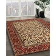 thumbnail image 3 of Ahgly Company Machine Washable Indoor Square Traditional Saffron Red Area Rugs, 5' Square, 3 of 7