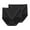 Black, variant on Women Cotton Underwear 2 Pack Comfort Maternity Pregnancy Panties Plus Size High Waist Postpartum Support Briefs