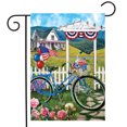 thumbnail image 2 of Briarwood Lane Patriotic Bicycle Summer Garden Flag, 2 of 4