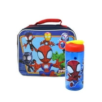Spidey & Friends Insulated Lunch Bag & Marvel 16.5 oz Sullivan Water Bottle Set