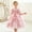 Hot Pink, variant on ATORRE Flower Girls Dress Round Neck Puff Sleeve Stylish Princess Dresses for Wedding Birthday Holiday, Girl's Formal Dress Red 4-5 Years