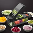 thumbnail image 1 of Outil de Préparation Alimentaire Multifonctionnel pour Cuisine Maison - Trancheuse, Déchiqueteuse et Trancheuse Auto-Conçue pour une Cuisson Efficace, Article à Succès Amazon, Durable et Facile à Utiliser, Vert Grisâtre, Sans Séparateur de Blanc d'Œuf, 1 of 5
