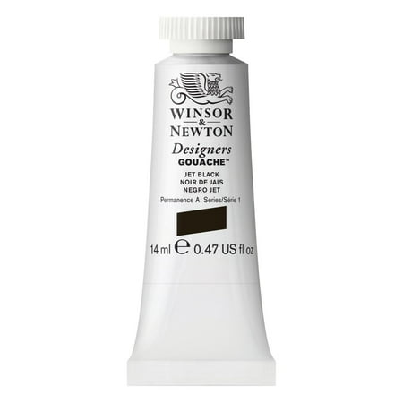 UPC: 0000050947645 | Winsor & Newton Designers Gouache Color  14ml  Jet Black