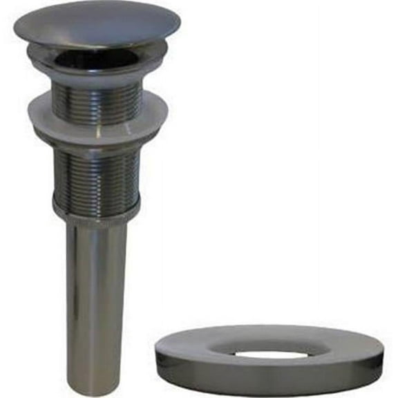 Umbrella Drain Less Overflow Plus Mounting Ring, Brushed Nickel