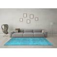 thumbnail image 3 of Ahgly Company Indoor Rectangle Oriental Light Blue Industrial Area Rugs, 7' x 10', 3 of 4