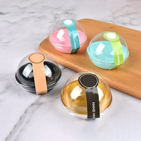 

GROFRY 50Pcs Egg-Yolk Puff Container Disposable Saving Space Plastic Kids Favor Muffin Cupcake Container Baking Assistant